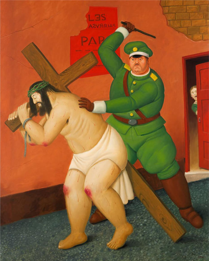 F.Botero, El camino de las penas, 2010, museo colombiano di Antioquia