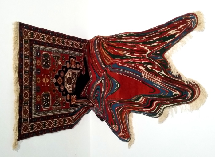 Faig Ahmed, Outflow, tappeto tessuto a mano, 2014