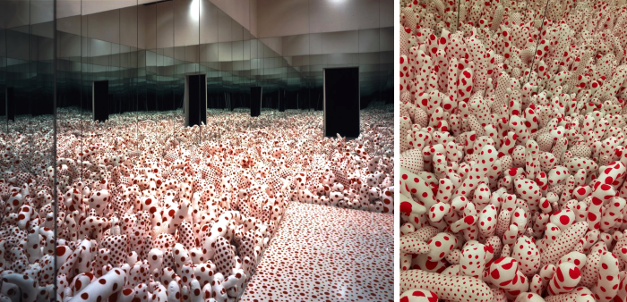 Yayoi Kusama, Infinity Mirror Room – Phalli’s Field, 1965